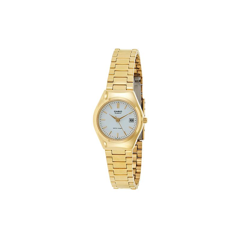 Casio Серия STANDARD Женские Маленькие Золотые Часы Часы из Нержавеющей Стали Кварцевый Механизм Ремешок из Нержавеющей Стали Японские и Корейские Часы LTP-1170N-7ARDF