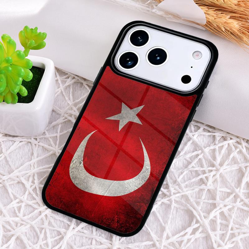 Турция Турецкий флаг Ударопрочный чехол для телефона для iPhone 17 Air 16e 15 11 12 14 13 Pro Max Обложка Coque