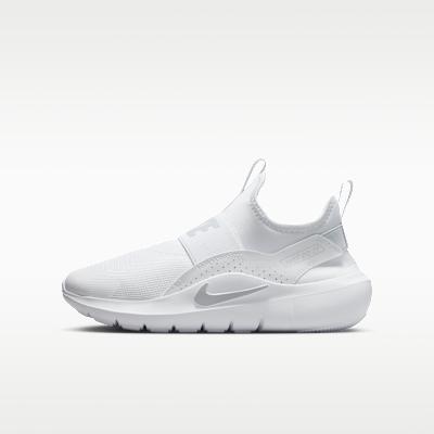 Kids' Sneakers Nike Flex Runner 4 Cushioning, Wear Resistant Low top Kids' Running Shoes White Teenagers