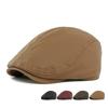 Ретро ПУ Кепка Мужской Берет Британская Ретро Прогрессивная Кепка Женская Кепка с Козырьком