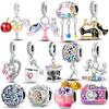 Шармы Медь Оригинал Красочный Качели Флакон Духов Карусель Жизнь Подвеска Бусины Подходят для Браслета Женские Украшения Сделай Сам Подарок