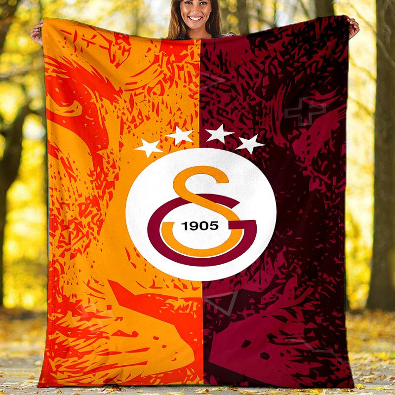 1pc GS Theme Blanket - Digital Print, Polyester, Cozy for All Seasons, Perfect for Outdoor, and Travel