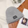 Простая вязаная шапка для женщин, утолщенная, теплая, с защитой ушей, капюшон, универсальная, для улицы, непродуваемая, шерстяная шапка для мужчин