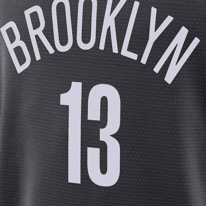 Nike Баскетбольная форма Brooklyn Nets Мужская Черная CW3658-010
