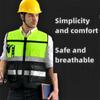 High Visibility Reflective Vest Working Clothes Motorcycle Cycling Sports Outdoor Reflective Safety Clothing Reflective Jacket