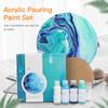 Набор акриловых красок для заливки из 4 бутылок (2 унции 60 мл) Бутылки Жидкая Акриловая Краска Высокой Текучести для Холста Дерева Камня Стекла