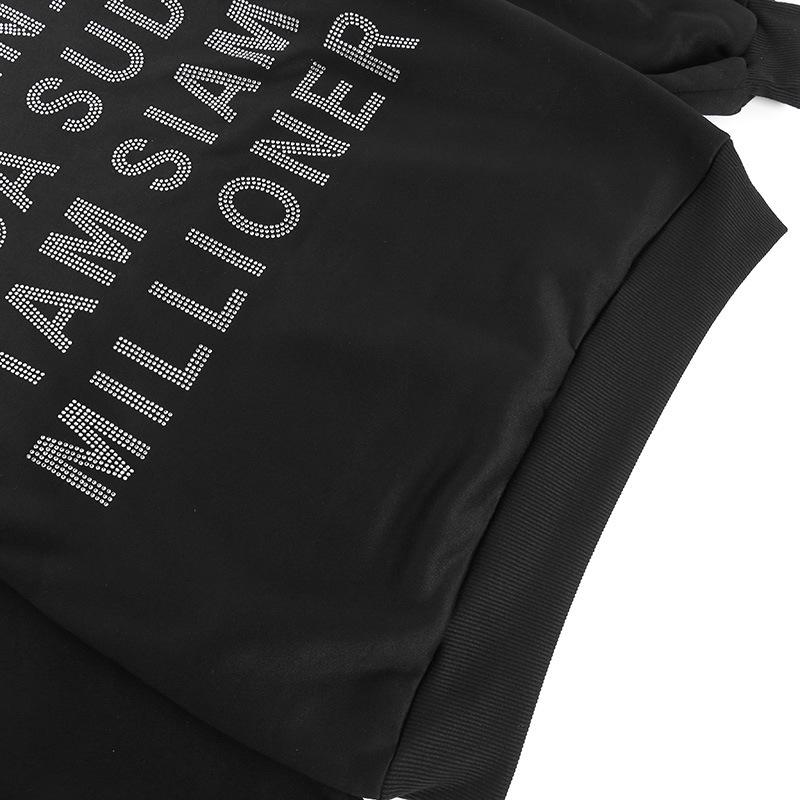 Женская модная толстовка с капюшоном и спущенным плечом для весны и осени