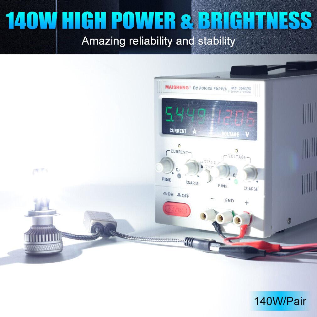 2 шт. H1 H4 H7 светодиодный Canbus H8 H11 9005 HB3 9006 HB4 9012 Hir2 Turbo светодиодный светильник для фар 140 Вт 30000LM 12 В 24 В 6500 К комплект автомобильной лампы