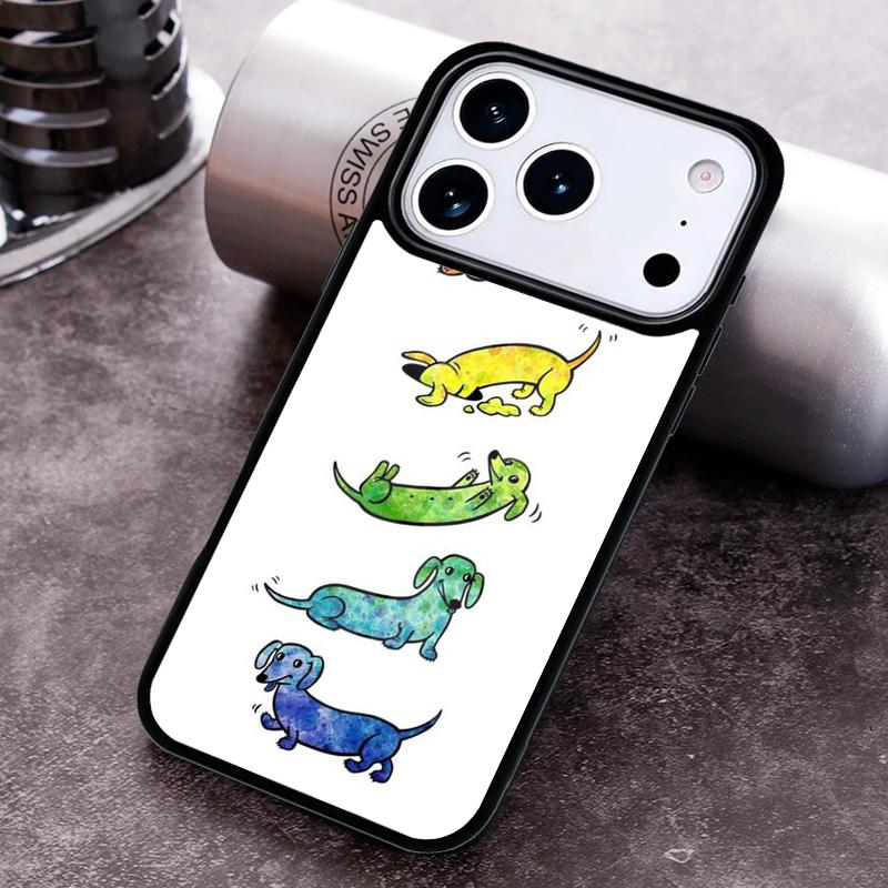 Чехол для телефона с рисунком таксы Дакехунда Для iPhone 17,16e,15,14,13,12,11,Mini,Pro,MAX Мягкий силиконовый чехол