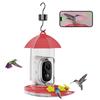Smart Hummingbird Feeder with Camera Solar Powered Wireless Outdoors Bird Feeder with Ant Moat
