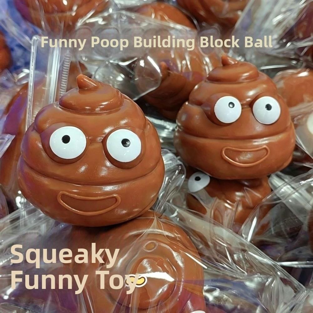 Soft Fake Poop Squeeze Toys Sound Effects Realistic Shit Pinch Halloween Party