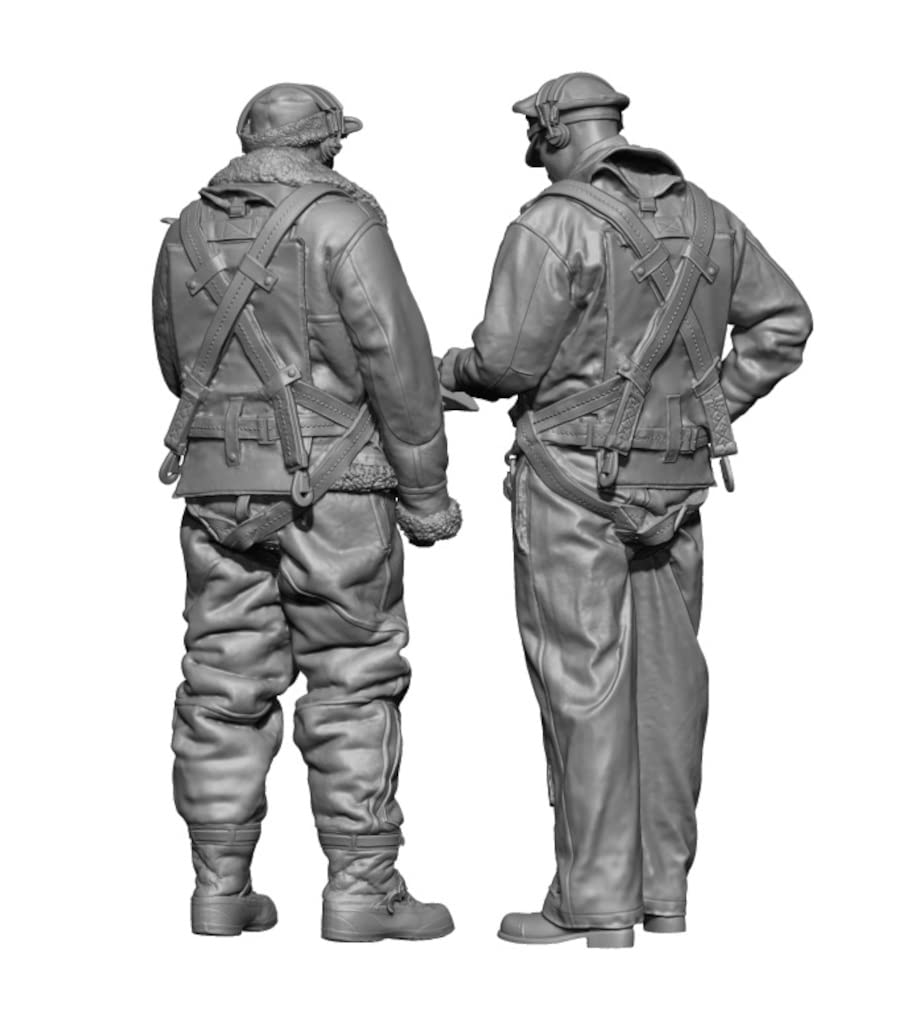 Модель H3 Вторая мировая война ВВС армии США Экипаж пилота бомбардировщика Набор из смолы HS32001 Цветное литье 1/32 &