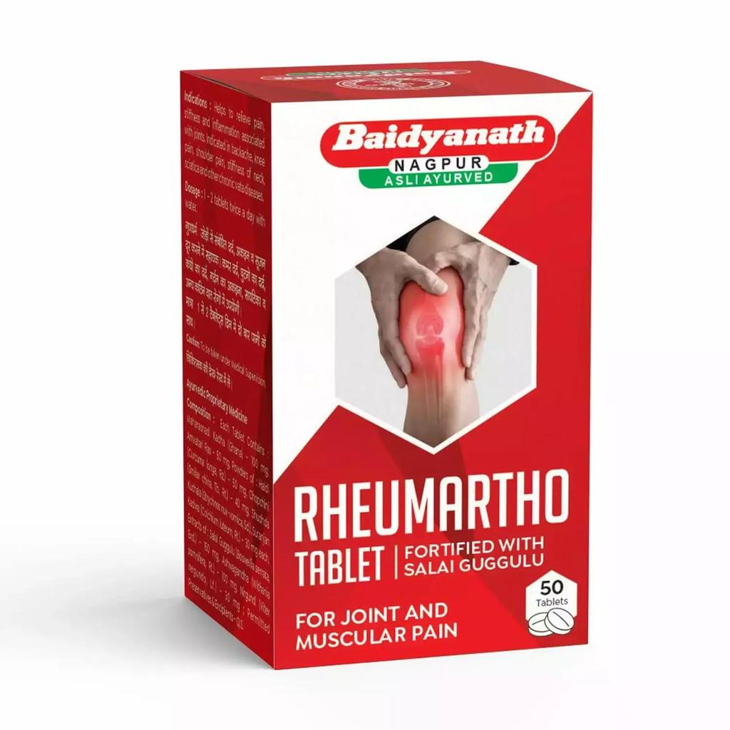 Baidyanath Rheumartho Ayurvedic Joint Care Tablets For Flexibility And Mobility Support | 50 Tablets Each | Pack Of 2 | Natural Wellness Formula