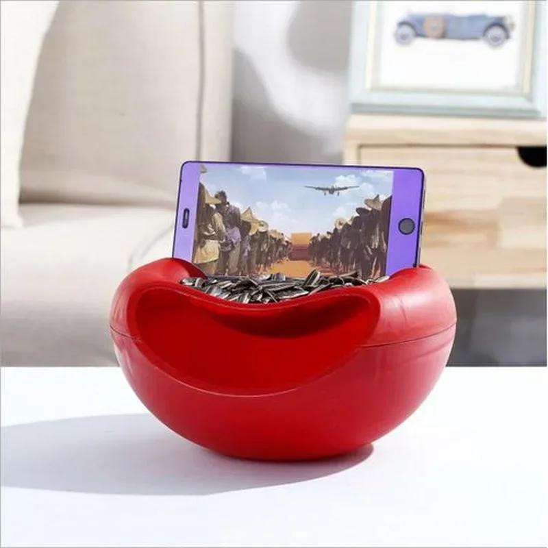 Удобные бытовые принадлежности Ленивый поднос для фруктов Съемный двухслойный поднос для конфет и фруктов Настольный контейнер для мусора Пряные семена подсолнечника