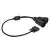 14Pin 9Pin Diagnosis Cable Adapter 457‑6114 ABS Rubber High Flexibility for ET3 OBD2 317‑7485