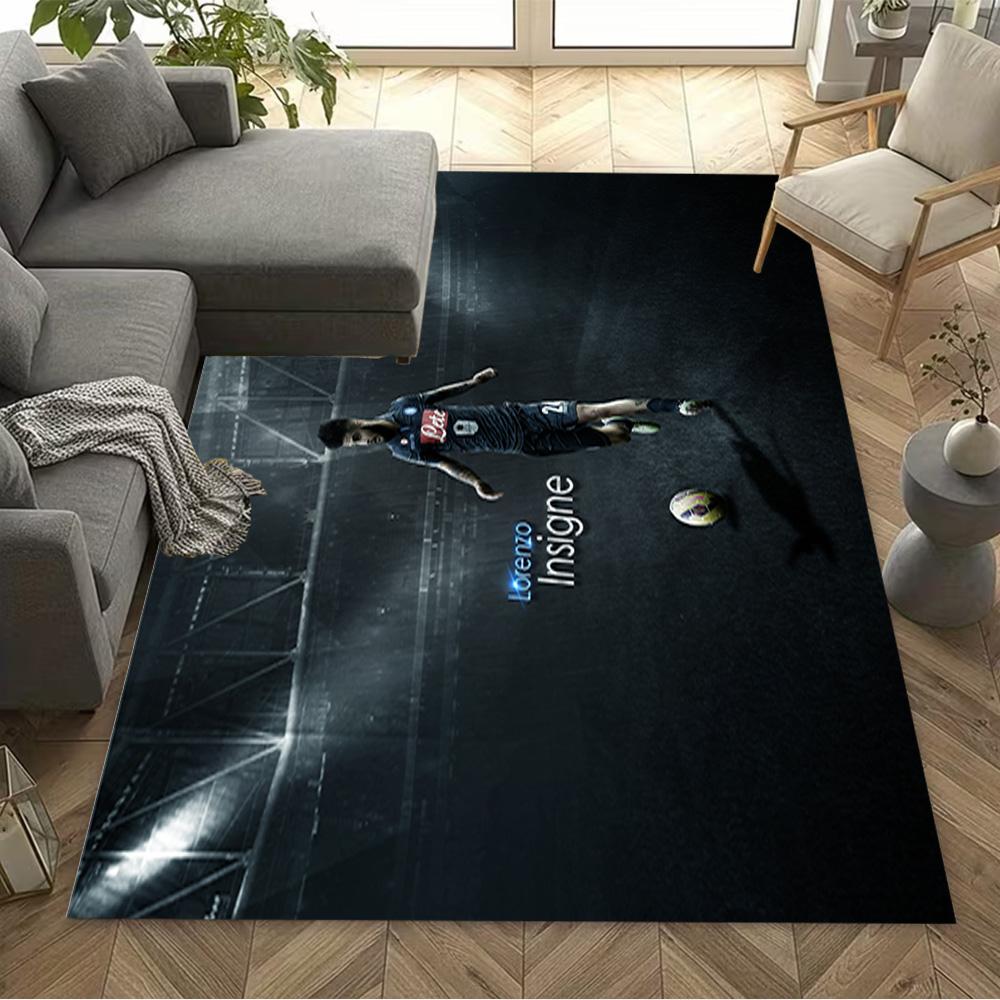 Football Player Action Area Rug Design for Dining Room Balcony Decorate room Study room Antislip Carpet Anime Office Decor