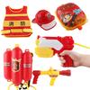 Children'S Beach Outdoor Toys Firefighter Backpack Water Gun Summer Summer And Summer Vacation Beach Pull-Out Large Water Spray Gun