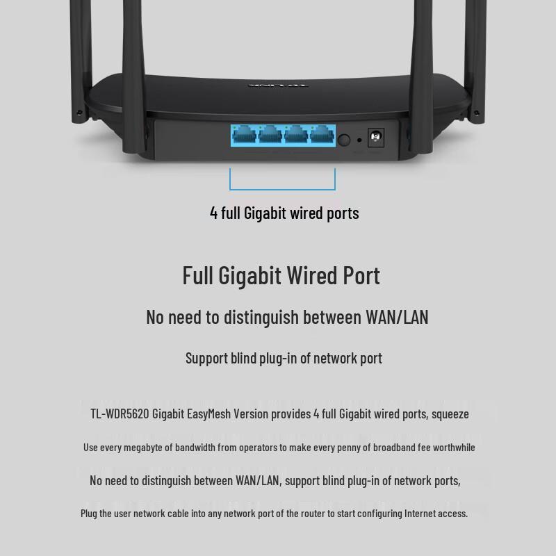 TP-LINK Wi-Fi 6 Dual-Band Mesh Gigabit Router (CN version)