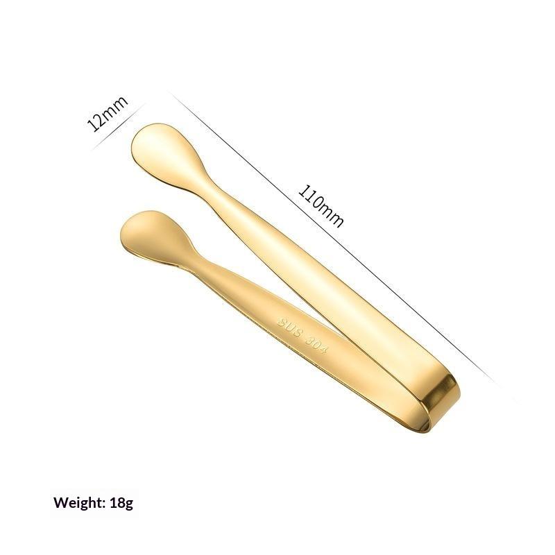 1Pcs 304 Stainless Steel Iceclip, High Aesthetic Household Smallclip, Square Sugar Clip, Snack Clip,Bar Ice Clip
