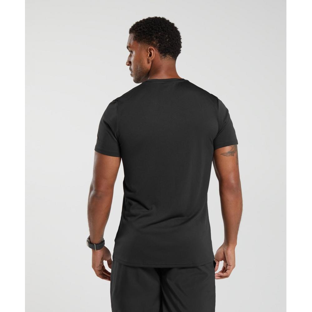 Gymshark Футболка Arrival черная A2a1k Bbbb