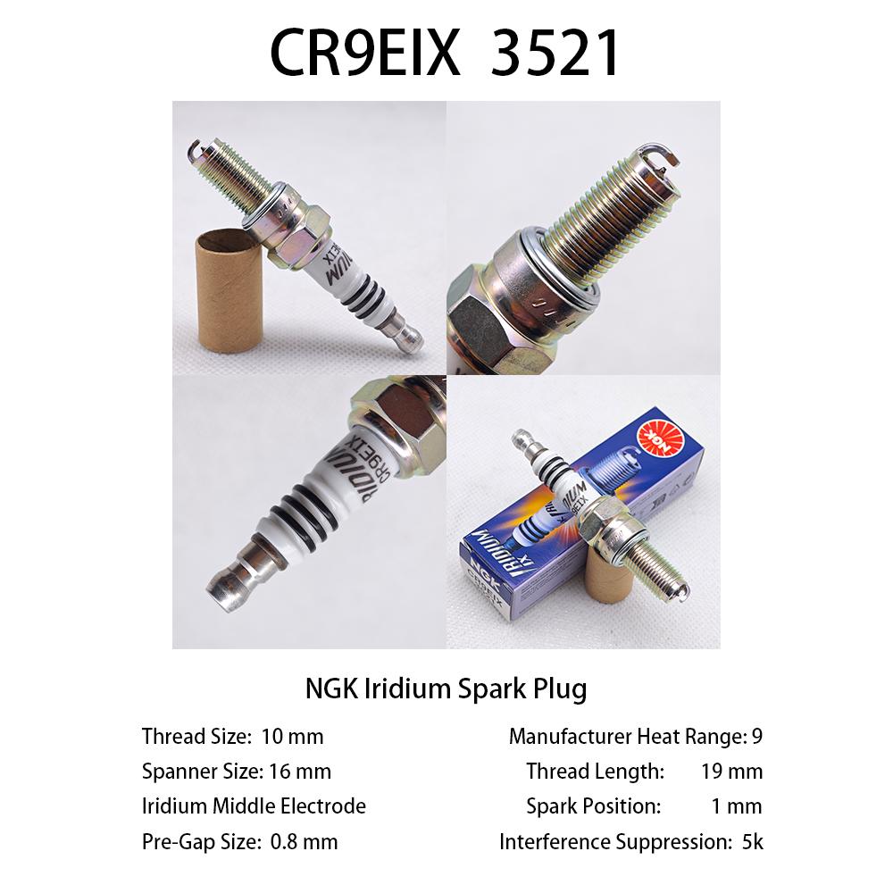 1pcs Motorcycle Iridium Spark Plug CR7EIX CR8EIX CR9EIX CR10EIX