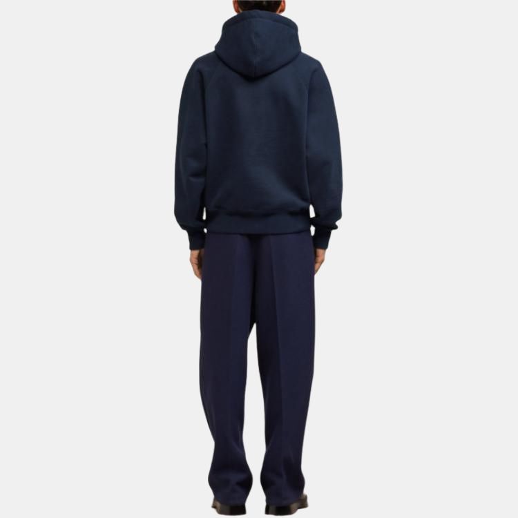Ami Paris Ami De Coeur Hoodie Navy Men Streetwear USW205747-430