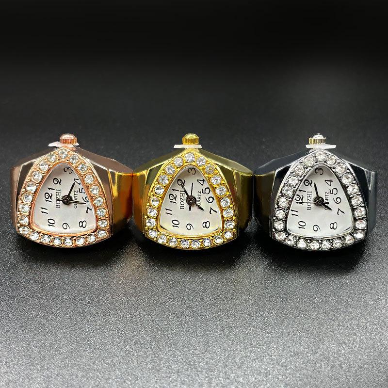 Watch Ring For Men Women Finger Quartz Jewelry Stainless Steel Ring Lover Pair Watches