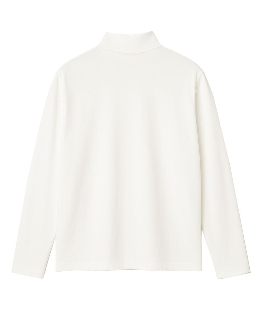 RANDOMOFF [Unisex] Réserve Over Fit Mock-Neck Tee [White]
