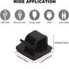 50Pcs Cable Clips Self Adhesive Cord Management Black Wire Holder Organizer Clamp Self-adhesive Car Wire Clip Accessories