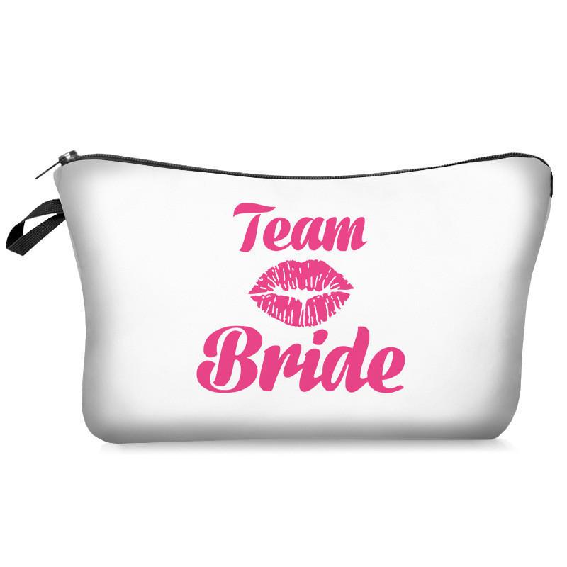 Waterproof And Wear-resistant Cross-border Bride Cosmetic Bag Ladies Floral Clutch Travel Makeup Bag Storage Bag