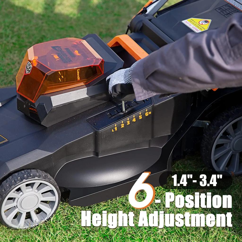 CLMFR6020A 0802 Cordless 21-Inch Brushless Push Lawn Mower 60V Max with 4.0Ah Battery &Fast Charger