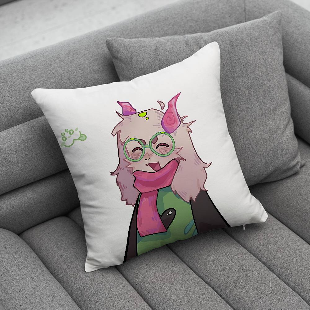 DDeltarune Ralsei Pillow Case Pillowcase Home Sofa Cushions Car Cushions Pillowcover Office Pillowshell Pillow