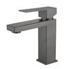 Смеситель для раковины в ванной комнате TLXT, нержавеющая сталь, цвет Gunmetal Grey