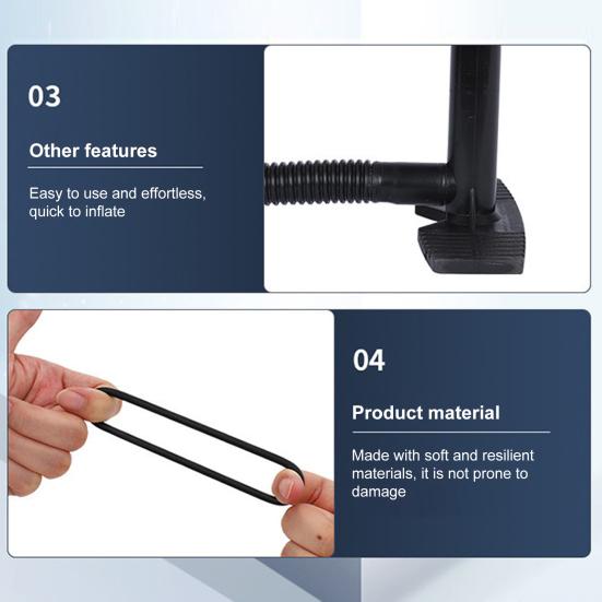 Ручной воздушный насос Быстрая накачка Ручной насос Легкий в использовании Компактный Портативный Двусторонний Ручной Надувной Воздушный Насос