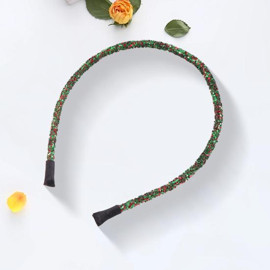 Женский обруч для волос, сверкающий пайетками, эластичная повязка на голову, блестки, своими руками, обруч для волос, рождественские аксессуары
