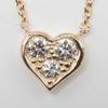 TIFFANY&Co. Sentimental Heart Necklace K18 Pink Gold/diamond 2.17g Women Used