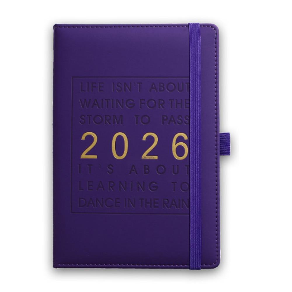 12 Months 2026 Schedule Planner Notepad English 365 Days Efficiency Notebook  Business