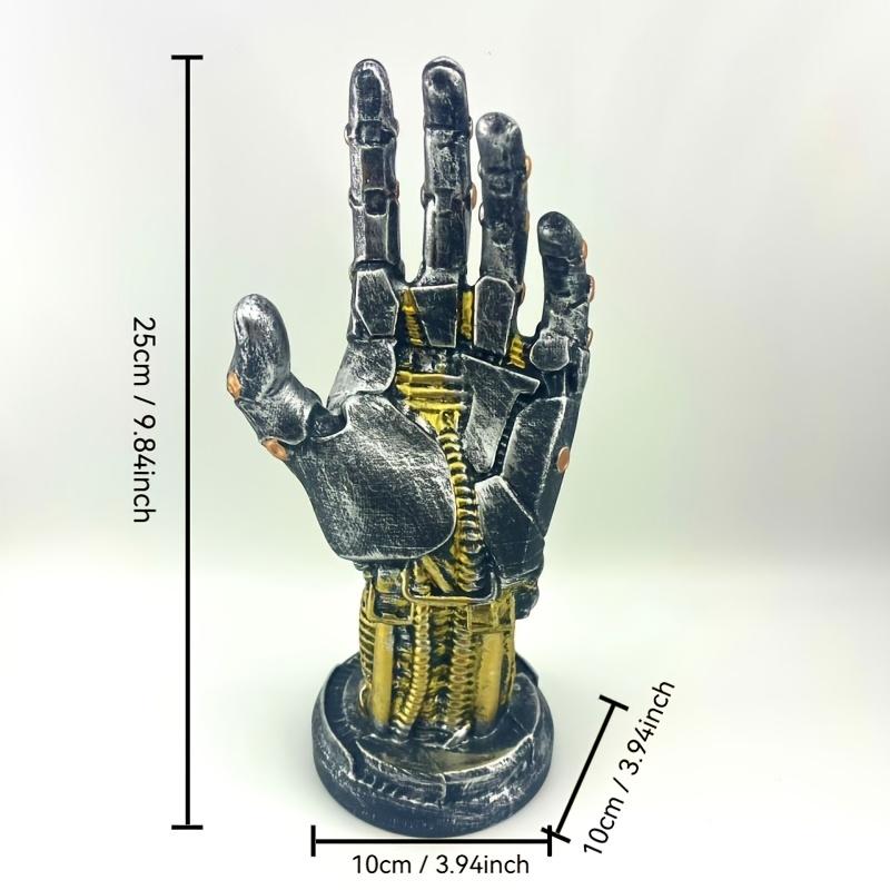 New Creative Games Controller Desktop Headphone Stand Cyberpunk Mechanical Arm Simulated Robot Hand Sculpture Stautes Decoration