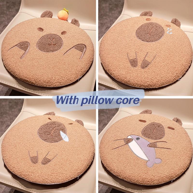 Cute Cartoon Water Deer Cushion Thickened Seat Cushion For Office Non-slip Chair Pad