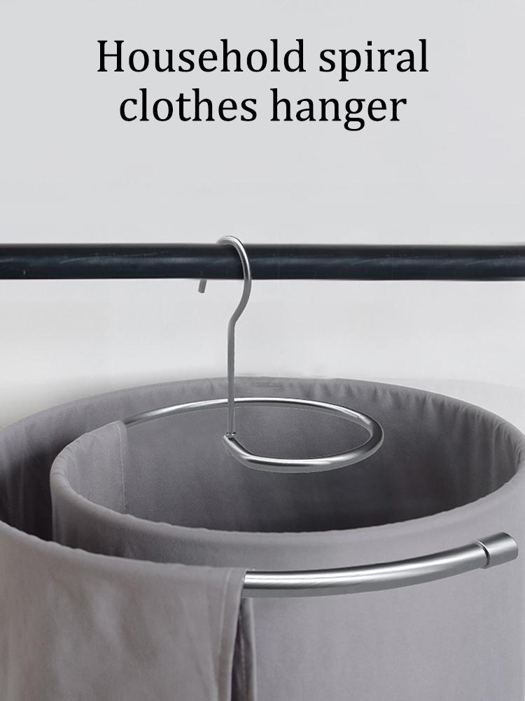 Масштабируемая круглая вращающаяся спиральная вешалка Многофункциональная вешалка Чехол для стежки Для сушки простыней