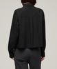 MUSINSA STANDARD WOMAN Women'S Relaxed Crop Silky Shirt [Black]