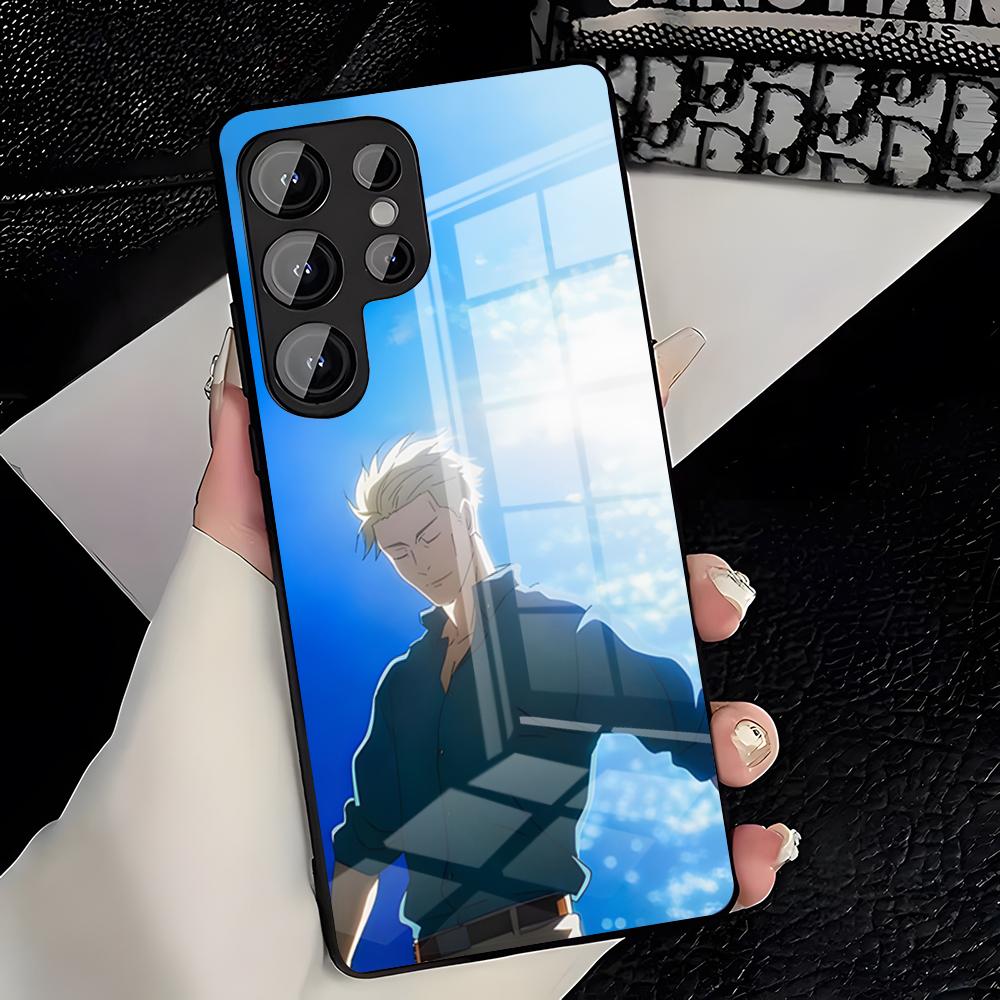 Чехол для телефона Kento Nanami Jujutsu Kaisen для Samsung A25 A13 A33 5G A54 A36 A35 A56 A52 A14 Ударопрочный стеклянный чехол