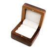Retro Wedding Ring Box Portable Elegant Wooden Ring Storage Case for Ceremony Engagement Proposal