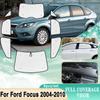 Full Covers Sunshades For Ford Focus 2 MK2 MK2.5 Hatchback Sedan 2004~2010 Surround Windshield Side Window Visor Car