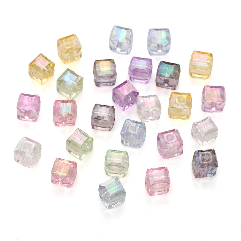 1300Pcs Acrylic Imitation Glass Three-Dimensional Magic Square Beads For DIY Bracelets Necklaces Jewelry Making