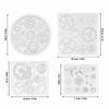 4pcs Mechanical Gear Shape Silicone Molds 3D Design Cake Decoration Molds  Clay Molding