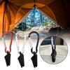 Tarp Awning Clamp Clip Tent Snaps Hangers Clip Camping Tent Tighten Lock Grip Clamp with Carabiner for Outdoor Camping