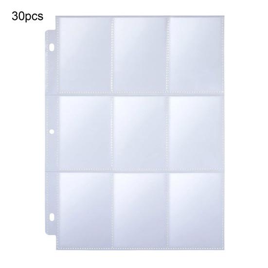 30 шт. 9 карманных карточек-карманов, держатель для карточек, прозрачный пластиковый игровой альбом, страницы для хранения игровых карточек, коллекционных карточек, фотографий айдолов
