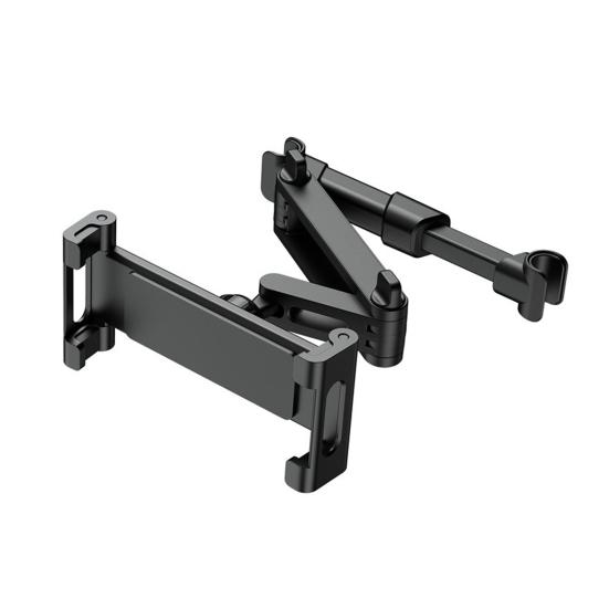 Крепление на подголовник заднего сиденья, прочный держатель для планшета и телефона с металлическим замком и силиконовыми ручками, выдвижной автомобильный аксессуар для семейных путешествий