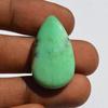 Кабошон из натурального драгоценного камня хризопраз - россыпью полудрагоценный камень 32 карата грушевидной формы 31x18 мм, Jewelry Craft Supply
